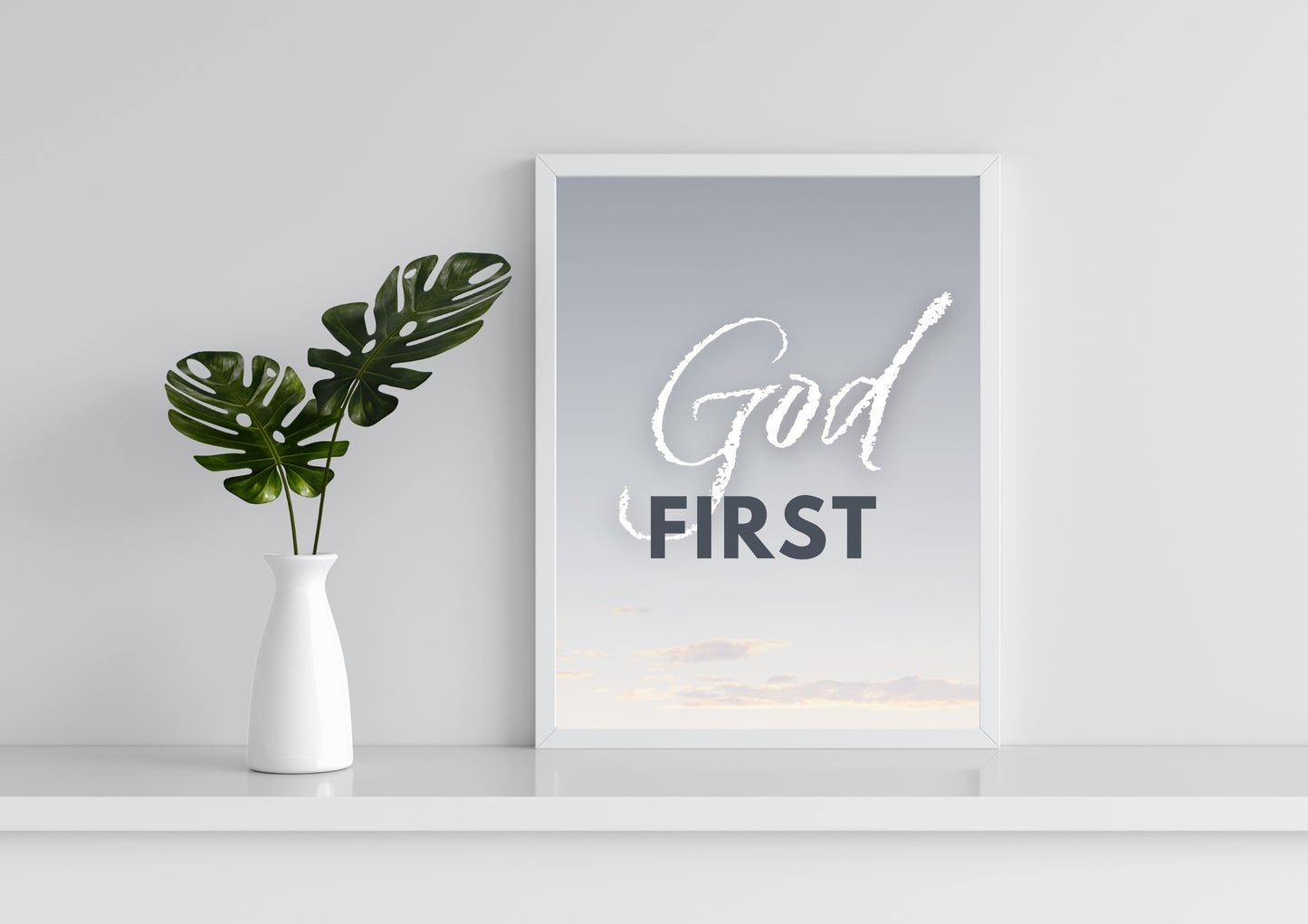Affiche " GOD FIRST "