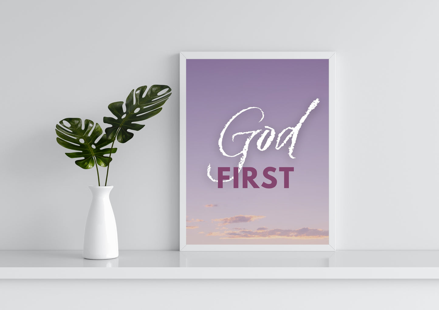 Affiche " GOD FIRST "